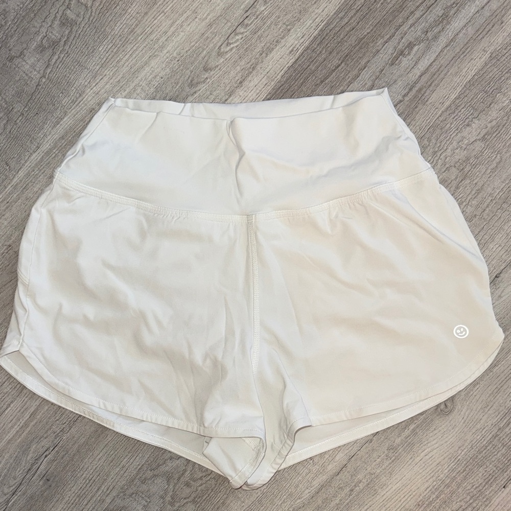 Gilly Hicks Cream Athletic Shorts